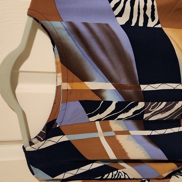 Handmade Colorful 3/4 Sleeve Mini Dress - Picture 5 of 5